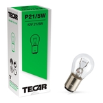 TECAR Ampoule 12V P21/5W, lampe sphérique, BAY15d, paquet à 10 pièces