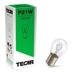 TECAR Ampoule 12V P21W lampe sphérique BA15s, paquet à 10 pièces