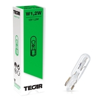 TECAR Ampoule 12V W1,2W, socle en verre, W2X4,6D, paquet à 10 pièces