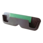 CarPoint Porte-lunettes, universel 17 × 5 × 2.5 cm, avec incrustation de protection et coussinet adhésif