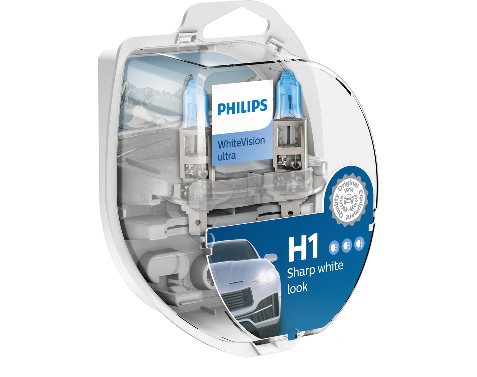 PHILIPS ampoule auto H1/W5W WhiteVision ultra, 12258WVUSM, 12 V 55