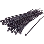 Dresselhaus Kabelbänder mit KU-Zunge schwarz 6.6 7.8 × 365, 100 Stk.