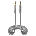 SBS Cavo a spirale Jack 3.5 mm a Jack 3.5 mm stereo, 1 m
