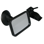 Specchio di monitoraggio dell'auto per bambini con ventosa e morsetto, 9.5 × 6 × 4 cm