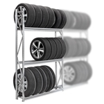 SPEZIAL Reifen-Einfachregal A30, Grundfeld, Traversenbreite 1500 mm