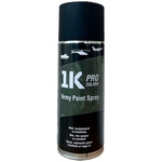 1K PRO Militär-Farbspray, goudron noir RAL9021 mat, spray de 400 ml
