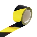 Bande de marquage au sol jaune/noir, 75 mm × 33 m