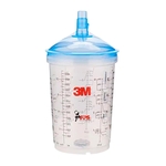 3M PPS TypeV 400 ml, 125µ godet + couvercle, 50 pièces