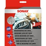 SONAX Microfaser Tuch soft touch, 40 × 40 cm, 3 Stk.