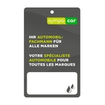 sympacar Étiquette de vidange d’huile, DE/FR
