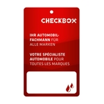 CHECKBOX Étiquette de vidange d’huile, DE/FR