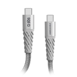 SBS Kabel, USB-Typ C auf USB-Typ C, 1.5 m, grau