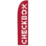 CHECKBOX Beachflag, 60 × 260 cm