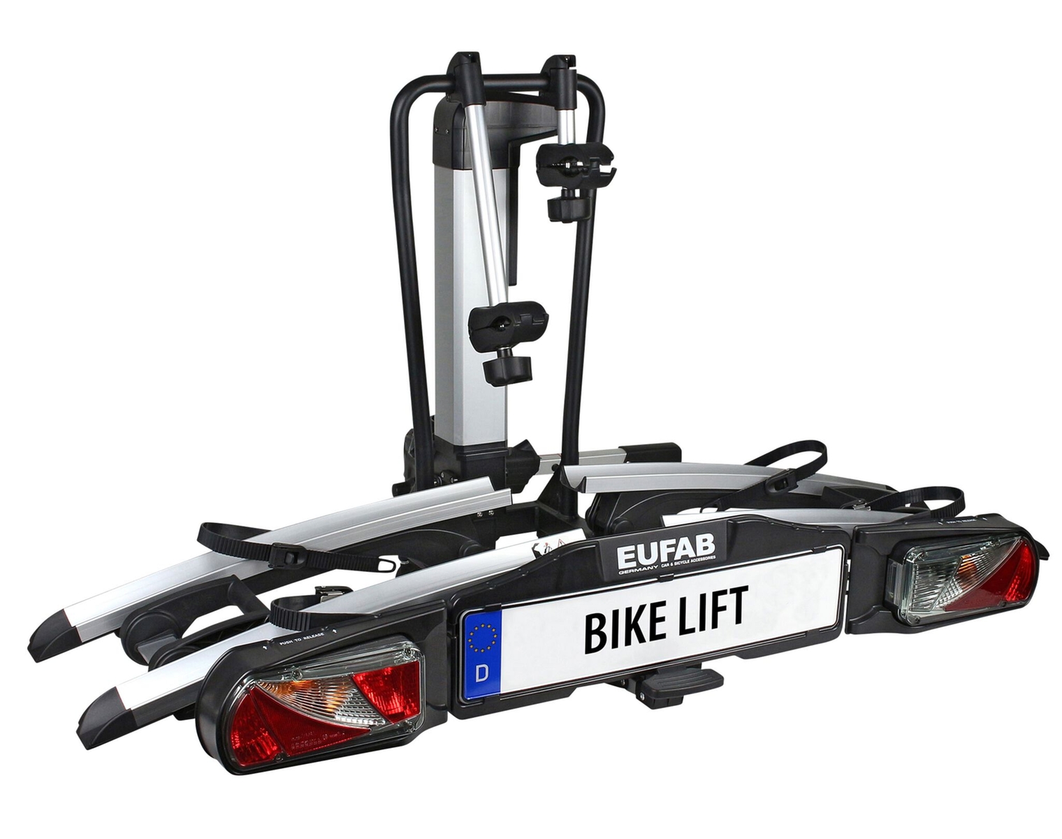 EUFAB Fahrrad-Heckträger BIKE LIFT, für die Anhängerkupplung | Fahrradträger & Transport