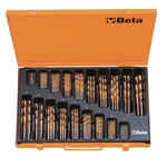 BETA Serie punte elicoidali cilindriche, cassetta, 414/C116, 116 pezzi