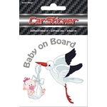 Sticker Baby-Color Storch Girl