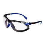 3M Solus 1000 Schutzbrille, blau/schwarze Bügel