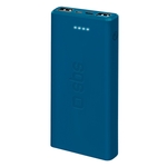 SBS Powerbank 10'000 mAh, 2× USB-A sortie, bleu clair