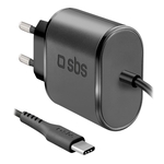 SBS Chargeur de voyage, USB-Typ C, noire