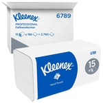 Kleenex essuie-mains en papier avec pliage en V 6789, blanc, 2'790 serviettes
