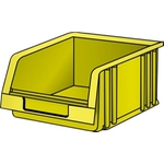 LISTA Contenitore di stoccaggio a vista dimensione 2 giallo
