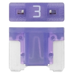 Dresselhaus Fusible à fiche plate Mini-OTO low profile, violets 3 A, 50 pcs.
