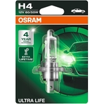 OSRAM Autolampe H4 64193ULT-01B, 12 V 60 / 55 W, Ultra Life, Blister