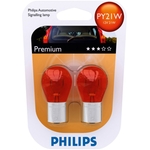 PHILIPS Autolampe 12496/2, 12 V, 21 W, amber, BAU15S, Blister