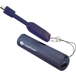CasePower, Akku für Smart-Geräte, 2600mAh, micro/USB Kabel, blau