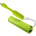 CasePower, Akku für Smart-Geräte, 2600mAh, micro/USB Kabel, grün