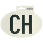 Hoheitszeichen «CH» für PKW, polizeilich zugelassen, 17.5 × 11.5 cm