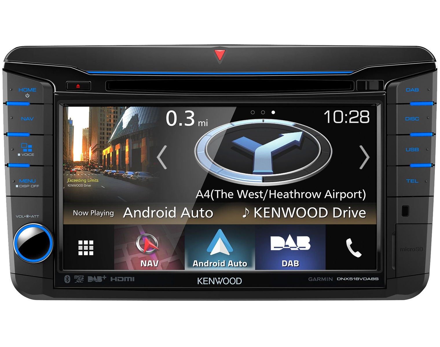 KENWOOD DNX518VDABS, DAB+ Radio, Garmin Navigation