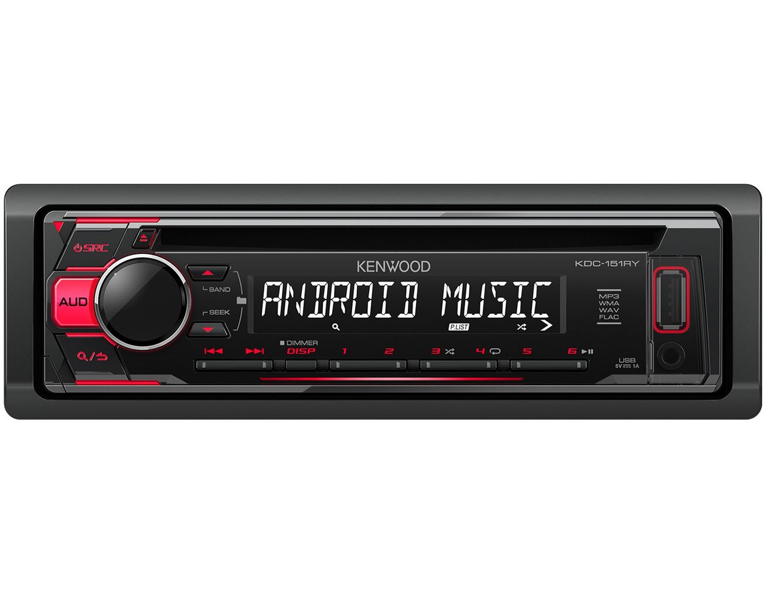 KENWOOD KDC151RY Radio CD, UKW / MW / LW, RDS, USB, AUX