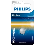 PHILIPS Pila a bottone al litio, CR1220, 3.0 V, blister-1