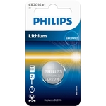 PHILIPS Pile bouton au lithium, CR2016, 3.0 V, blister-1