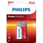 PHILIPS Power Alkaline Pile, 9V / 6LR61, 9 V, blister-1