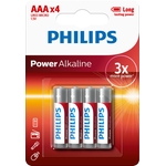 PHILIPS Power Alkaline Pile, AAA / LR03, 1.5 V, blister-4
