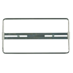 Nummernrahmen aus Metall, Messing verchromt, 30 × 16 cm