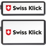 SwissKlick Nummernrahmen-Set schwarz, 30 × 8 cm/30 × 16 cm