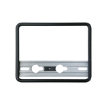 Quick-fix Cadre pour plaques d'immatriculation pour moto, noir, 18 × 14 cm