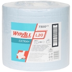 KIMBERLY-CLARK Wypall Papierwischtuch L20, 7300, 2-lagig blau, 1 Rolle à 500 Tücher