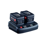 RUPES Caricabatterie doppio per batterie HLR15 e HLR21, 100-230V 50-60HZ - 18V 