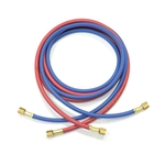 KLITECH Set tuyaux de service R134a, 300 cm, rouge/bleu 120002