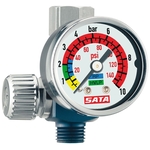 SATA micromètre à air comprimé avec manomètre, 1 pièce