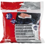 SONAX MicrofaserTuch, ultrafein, 40 × 40 cm, 3 Stück