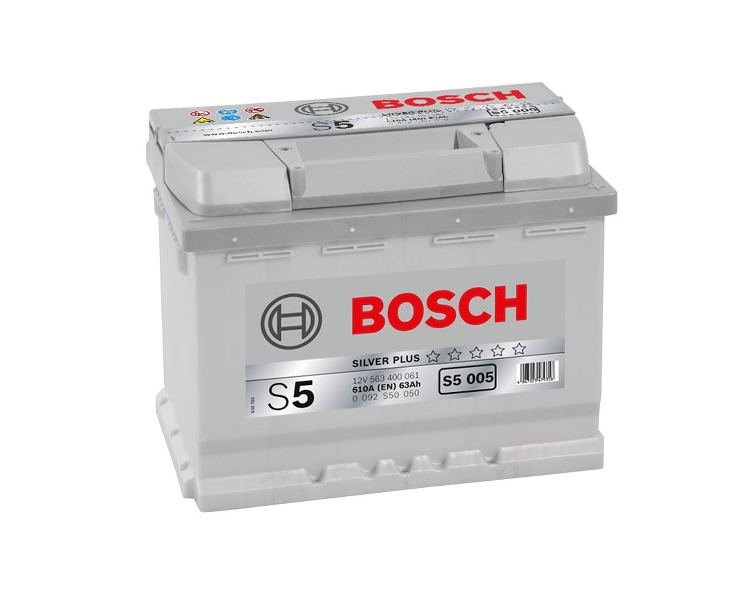 Bosch Starter-Batterie 12V 563 400 061 63Ah, S5 005 H5