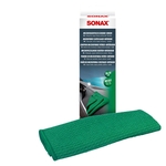 SONAX Panno di microfibre PLUS per abitacolo e vetri, 1 pezzo, 40 × 40 cm