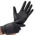 Gants nitrile Grip, noir, taille M, paquet de 50 pièces