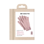 SBS Guanti invernali touch, rosa