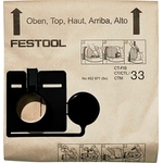 3M Festool, Sachetto filtro, FIS-CT 33 5X, Confezione da 5 pezzi